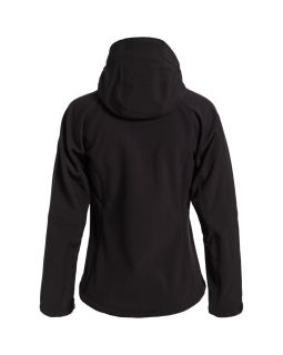 Куртка женская Hooded Softshell черная-foto4
