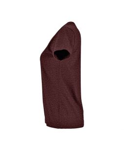 Футболка женская Imperial Fit Women, бордовый меланж-foto6