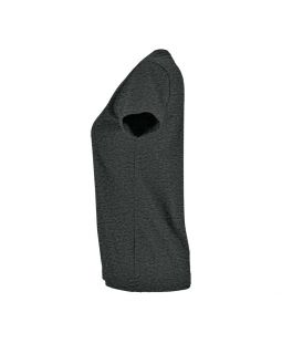 Футболка женская Imperial Fit Women, черный меланж-foto3
