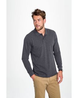 Рубашка поло мужская с длинным рукавом Perfect LSL Men, ярко-синяя-foto6