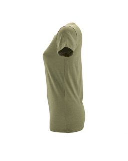 Футболка женская Regent Fit Women, меланж хаки-foto4