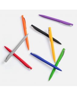 Ручка шариковая Pin Soft Touch, оранжевая-foto10