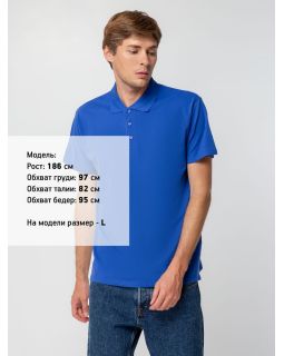 Рубашка поло мужская Spring 210, ярко-синяя (royal)-foto7