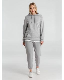 Толстовка с капюшоном унисекс Hoodie, серый меланж-foto4
