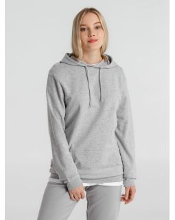 Толстовка с капюшоном унисекс Hoodie, серый меланж-foto8