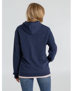 Толстовка с капюшоном унисекс Hoodie, синий меланж-foto12