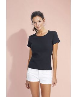 Футболка женская с круглым вырезом Lady 220 черная-foto5