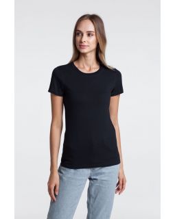 Футболка женская T-bolka Stretch Lady, черная-foto4