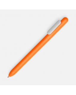 Ручка шариковая Swiper Soft Touch, неоново-оранжевая с белым