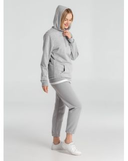 Толстовка с капюшоном унисекс Hoodie, серый меланж-foto3