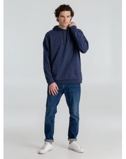 Толстовка с капюшоном унисекс Hoodie, синий меланж-foto6