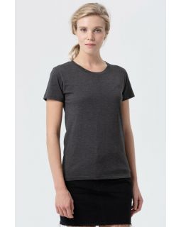 Футболка женская Regent Fit Women, черный меланж-foto8