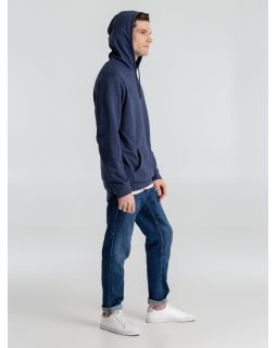 Толстовка с капюшоном унисекс Hoodie, синий меланж-foto5