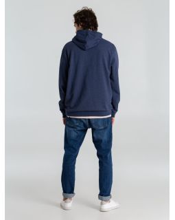 Толстовка с капюшоном унисекс Hoodie, синий меланж-foto4