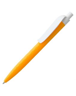 Ручка шариковая Prodir QS01 PMP-P, оранжевая с белым