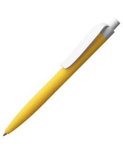 Ручка шариковая Prodir QS01 PMP-P, желтая с белым, уценка
