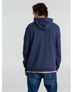 Толстовка с капюшоном унисекс Hoodie, синий меланж-foto7