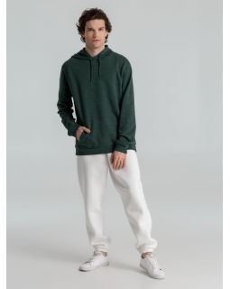 Толстовка с капюшоном унисекс Hoodie, темно-зеленый меланж-foto6