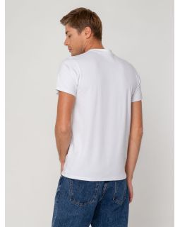 Футболка мужская T-bolka Stretch, белая-foto12