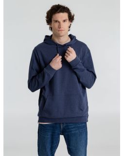 Толстовка с капюшоном унисекс Hoodie, синий меланж-foto8
