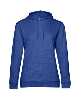 Толстовка с капюшоном женская Hoodie, ярко-синий меланж