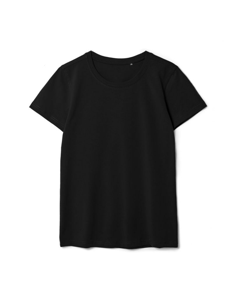Футболка женская T-bolka Stretch Lady, черная