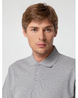 Рубашка поло мужская Spring 210, серый меланж-foto14