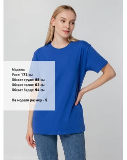 Футболка унисекс T-bolka 140, ярко-синяя-foto13