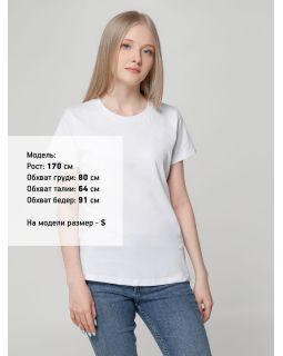 Футболка женская T-bolka Lady, белая-foto11