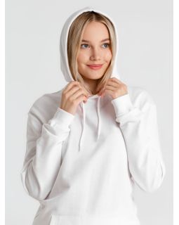 Толстовка с капюшоном унисекс Hoodie, белая-foto7