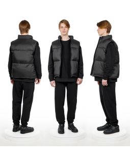Жилет двусторонний V2, черный-foto3