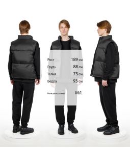 Жилет двусторонний V2, черный-foto4