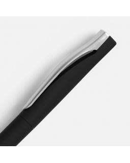 Ручка шариковая Pin Soft Touch, черная-foto9