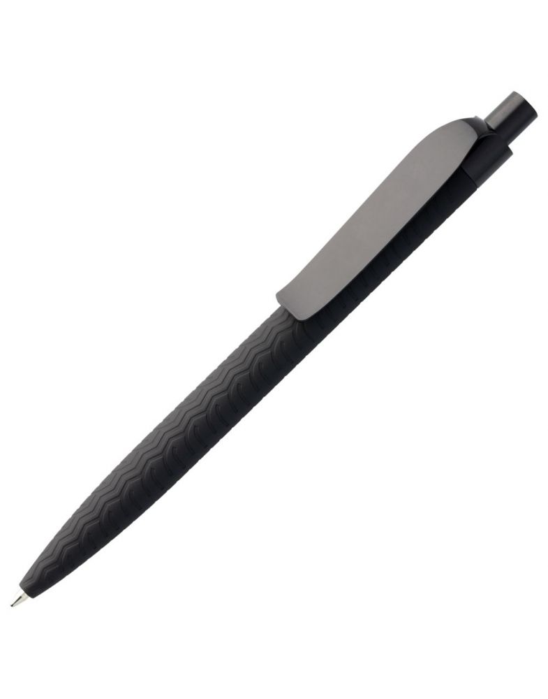 Ручка шариковая Prodir QS03 PRP Tyre Soft Touch, черная