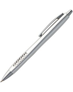 Ручка шариковая Barracuda, серебристая-foto3