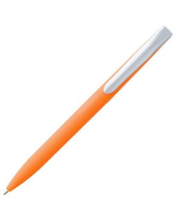 Ручка шариковая Pin Soft Touch, оранжевая-foto3