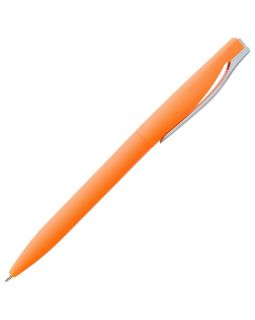 Ручка шариковая Pin Soft Touch, оранжевая-foto4