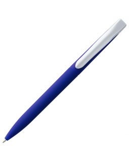 Ручка шариковая Pin Soft Touch, синяя-foto4