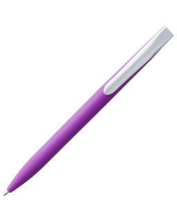 Ручка шариковая Pin Soft Touch, фиолетовая-foto3
