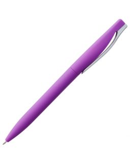Ручка шариковая Pin Soft Touch, фиолетовая-foto4