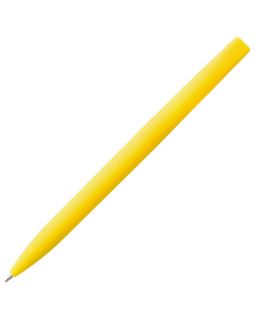 Ручка шариковая Pin Soft Touch, желтая-foto5