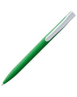 Ручка шариковая Pin Soft Touch, зеленая-foto3