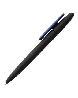 Ручка шариковая Prodir DS5 TRR-P Soft Touch, черная с синим-foto3