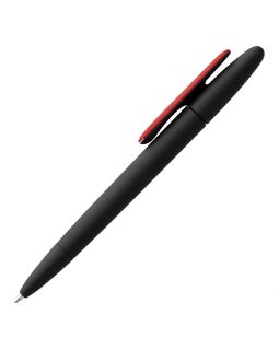Ручка шариковая Prodir DS5 TRR-P Soft Touch, черная с красным-foto3