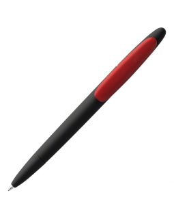 Ручка шариковая Prodir DS5 TRR-P Soft Touch, черная с красным-foto5