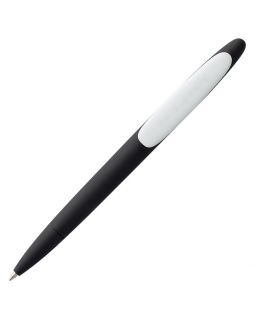 Ручка шариковая Prodir DS5 TRR-P Soft Touch, черная с белым-foto5