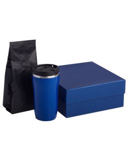 Набор Grain: термостакан и кофе, синий
