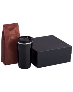Набор Grain: термостакан и кофе, коричневый