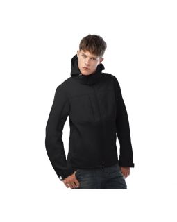 Куртка мужская Hooded Softshell черная-foto10