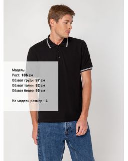 Рубашка поло Virma Stripes, черная-foto12